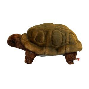 Douglas Cuddle Toys Turtle Plush 9" 2011 #4051 Faux Fur Shell & Scaly Legs With